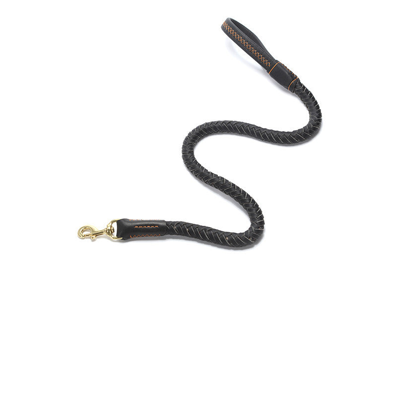 Correa y Collar de Cuero Genuino para Perros — Opciones Corta, Mediana, Larga, XL o Set Completo (Animal State)